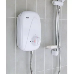 Mira Sh Mira - Vigour Manual Power Shower - White & Chrome