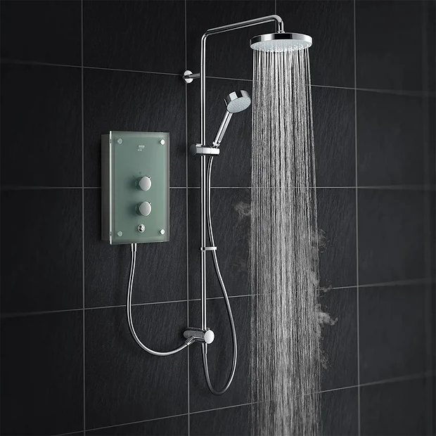 Mira Sh Mira Azora Dual 9.8 KW Electric Shower - Frosted Glass 4 Mira Sh Mira Azora Dual 9.8 KW Electric Shower - Frosted Glass - Image 2