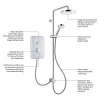 Mira Sh Mira Jump Dual 9.5 KW Electric Shower - White