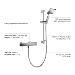 Mira Sh Mira Honesty EV Thermostatic Shower Mixer - Chrome -Bathroom Extractor Fans Sales 1.1901.001 d1nnn