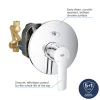 Grohe QuickFix Start Concealed Single Lever Bath Shower Mixer 1 Grohe QuickFix Start Concealed Single Lever Bath Shower Mixer -Bathroom Extractor Fans Sales 23558002 d1
