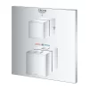 Grohe Grohtherm Cube 2-Outlet Thermostatic Shower Mixer Trim With Diverter Valve -Bathroom Extractor Fans Sales 24154000 d3