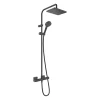 Hansgrohe Vernis Shape Showerpipe 230 Thermostatic Shower Mixer - Matt Black -Bathroom Extractor Fans Sales 26286670 l