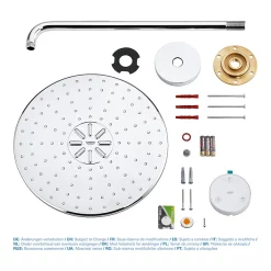 Grohe Rainshower SmartConnect 310 Shower Head & Arm With Wireless Remote 11 Grohe Rainshower SmartConnect 310 Shower Head & Arm With Wireless Remote -Bathroom Extractor Fans Sales 26640000 d2n