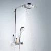 Hansgrohe Raindance Select E Showerpipe 300 With ShowerTablet Select 300 Thermostatic Shower - Chrome -Bathroom Extractor Fans Sales 27127000 d2