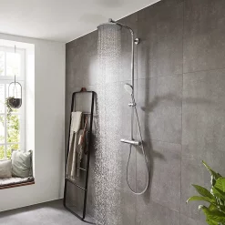 Hansgrohe Crometta S EcoSmart Showerpipe 240 Thermostatic Shower Mixer 13 Hansgrohe Crometta S EcoSmart Showerpipe 240 Thermostatic Shower Mixer -Bathroom Extractor Fans Sales 27267000 d4n