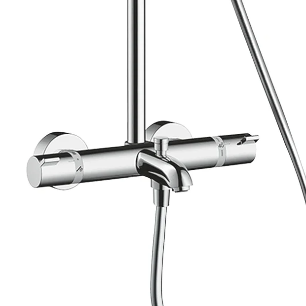 Hansgrohe Croma Select E Showerpipe 180 Thermostatic Bath Shower Mixer 5 Hansgrohe Croma Select E Showerpipe 180 Thermostatic Bath Shower Mixer - Image 3