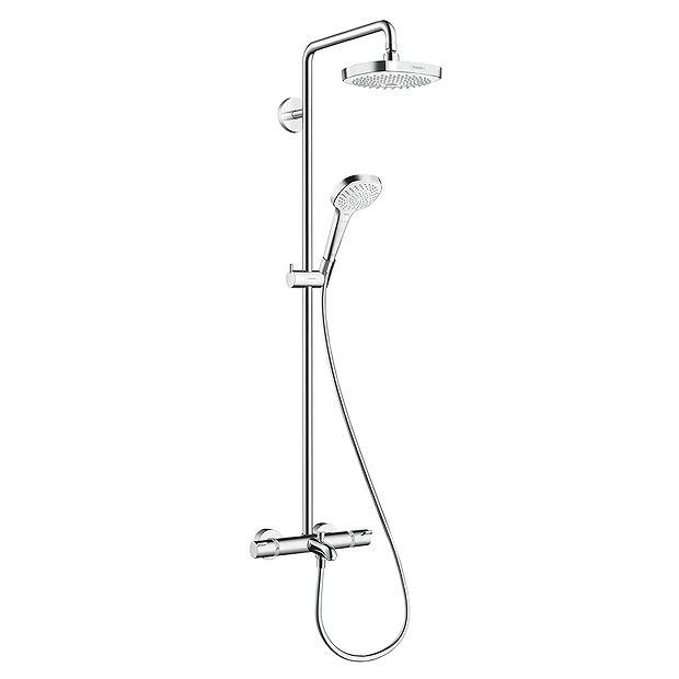 Hansgrohe Croma Select E Showerpipe 180 Thermostatic Bath Shower Mixer 4 Hansgrohe Croma Select E Showerpipe 180 Thermostatic Bath Shower Mixer - Image 2