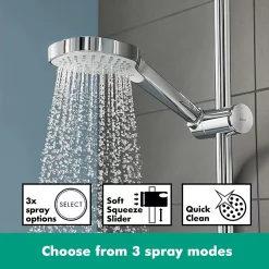 Hansgrohe Croma E Showerpipe 280 Thermostatic Shower Mixer -Bathroom Extractor Fans Sales 27630000 d2