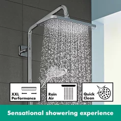 Hansgrohe Croma E Showerpipe 280 Thermostatic Shower Mixer -Bathroom Extractor Fans Sales 27630000 d3