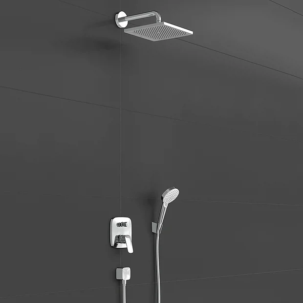 Hansgrohe Croma E Complete Shower Set With Wall Mounted Shower Handset 3 Hansgrohe Croma E Complete Shower Set With Wall Mounted Shower Handset