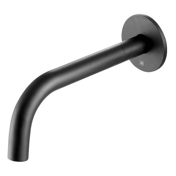 Just Taps Plu JTP Vos Matt Black 250mm Wall Mounted Bath/Basin Spout 3 Just Taps Plu JTP Vos Matt Black 250mm Wall Mounted Bath/Basin Spout