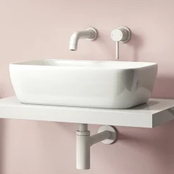Arezzo Round Matt White Wall Mounted (2TH) Basin Mixer Tap 13 Arezzo Round Matt White Wall Mounted (2TH) Basin Mixer Tap -Bathroom Extractor Fans Sales 2wmtwht d1