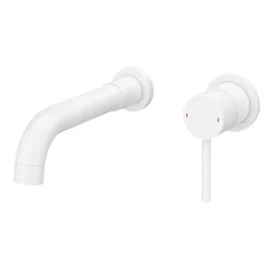 Arezzo Round Matt White Wall Mounted (2TH) Basin Mixer Tap 12 Arezzo Round Matt White Wall Mounted (2TH) Basin Mixer Tap -Bathroom Extractor Fans Sales 2wmtwhtnl2