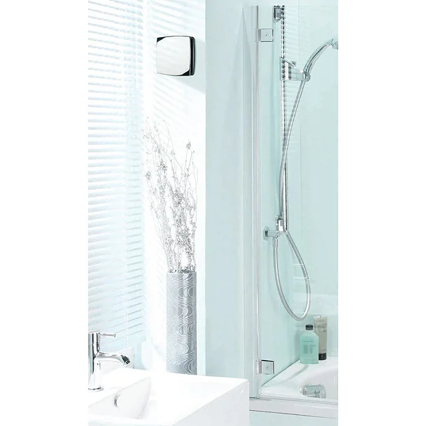 HIB Breeze Wall Mounted Bathroom Fan With Timer - Chrome 3 HIB Breeze Wall Mounted Bathroom Fan With Timer - Chrome