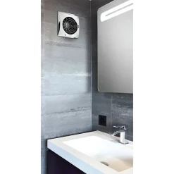 HIB Hush Wall Mounted Bathroom Fan With Timer - White