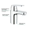 Grohe Eurosmart Cosmopolitan Mono Basin Mixer 1 Grohe Eurosmart Cosmopolitan Mono Basin Mixer -Bathroom Extractor Fans Sales 32824000 d3