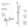 Grohe Precision Flow Thermostatic Shower Mixer 1/2" With Shower Set 2 Grohe Precision Flow Thermostatic Shower Mixer 1/2" With Shower Set -Bathroom Extractor Fans Sales 34841000 d2