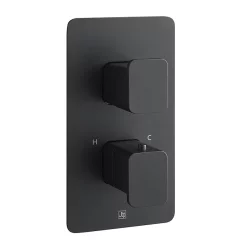 Just Taps Plu JTP Hix Matt Black Twin Outlet Thermostatic Concealed Shower Valve 5 Just Taps Plu JTP Hix Matt Black Twin Outlet Thermostatic Concealed Shower Valve -Bathroom Extractor Fans Sales 38651mb l