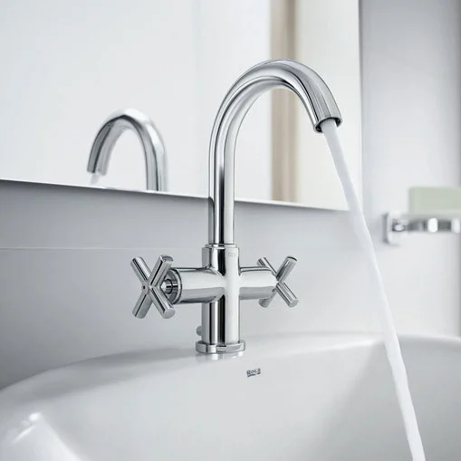 Roca Loft Chrome Basin Mixer Tap With Pop-up Waste 3 Roca Loft Chrome Basin Mixer Tap With Pop-up Waste