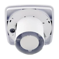 Xpelair LV100S Simply Silent 4" Square SELV Bathroom Fan + Wall Kit -Bathroom Extractor Fans Sales 93032aw d2 1