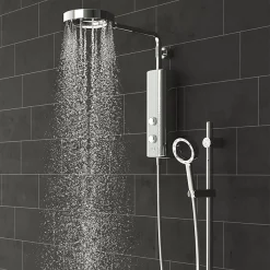 AQUAS Sh AQUAS AquaMax Flex Manual X-Jet 9.5KW Full Chrome Electric Shower -Bathroom Extractor Fans Sales a000271 d4