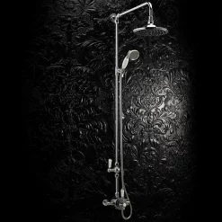 Nuie Traditional Dual Exposed Thermostatic Shower Valve - Chrome
