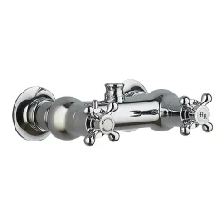 Hudson Reed Traditional Thermostatic Shower Valve With Rigid Riser & Fixed Head