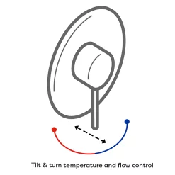 Nuie Nostalgic Exposed Manual Mixer Shower Valve