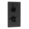 Hudson Reed Tec Pura Twin Concealed Thermostatic Shower Valve - Matt Black 2 Hudson Reed Tec Pura Twin Concealed Thermostatic Shower Valve - Matt Black -Bathroom Extractor Fans Sales a4003vl