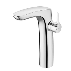 Roca Insignia Cold Start Tall Basin Mixer With Click-Clack Waste - Chrome