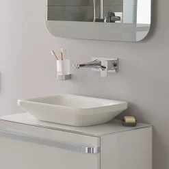 Ideal Standard Tonic II 225mm Spout Wall Mounted Basin Mixer -Bathroom Extractor Fans Sales a6335aaa5948nu d1