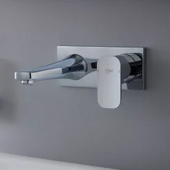 Ideal Standard Tonic II 225mm Spout Wall Mounted Basin Mixer -Bathroom Extractor Fans Sales a6335aaa5948nu d2