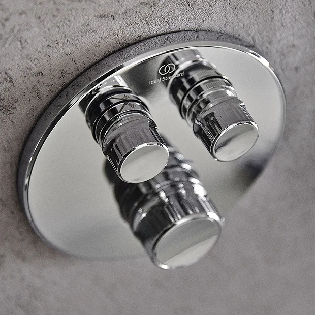 Ideal Standard Ceratherm Navigo Chrome Built-In Thermostatic 2 Outlet Round Shower Mixer + Easybox 6 Ideal Standard Ceratherm Navigo Chrome Built-In Thermostatic 2 Outlet Round Shower Mixer + Easybox - Image 4