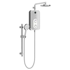 AQUAS Sh AQUAS Reva Flex Smart 9.5KW Chrome + White Electric Shower -Bathroom Extractor Fans Sales aq000457 d1