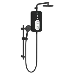 AQUAS Sh AQUAS Reva Flex Smart 9.5KW Matt Black Electric Shower -Bathroom Extractor Fans Sales aq000458 d1