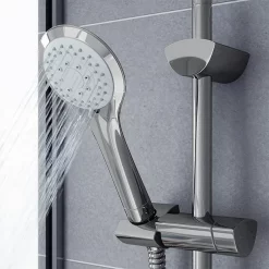 Bristan Artisan Thermostatic Surface Mounted Bar Shower Valve With Adjustable Riser -Bathroom Extractor Fans Sales ar2shxmtffc d3