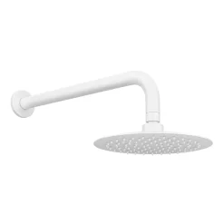 Arezzo Matt White Concealed Individual Diverter + Thermostatic Control Valve With Handset + Wall Mounted Shower Head -Bathroom Extractor Fans Sales arzmwisvpk4 d2