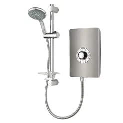 Triton - Aspirante 9.5kw Electric Shower - Brushed Steel -Bathroom Extractor Fans Sales asp08brstla1 1