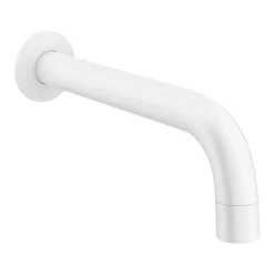 Arezzo Matt White Wall Mounted Bath Spout