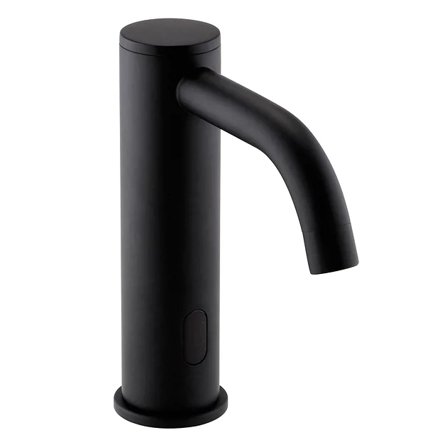 Arezzo Round Matt Black Infrared Sensor Bathroom Mixer Tap 3 Arezzo Round Matt Black Infrared Sensor Bathroom Mixer Tap