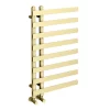 Arezzo Brushed Brass 800 X 500mm 8 Bars Designer Heated Towel Rail -Bathroom Extractor Fans Sales azbb8x5b8 d1