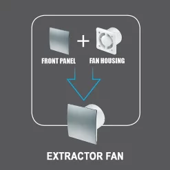 Arezzo 100mm Turbo Extractor Fan - Standard - Graphite 9 Arezzo 100mm Turbo Extractor Fan - Standard - Graphite -Bathroom Extractor Fans Sales azkws1sld2 3