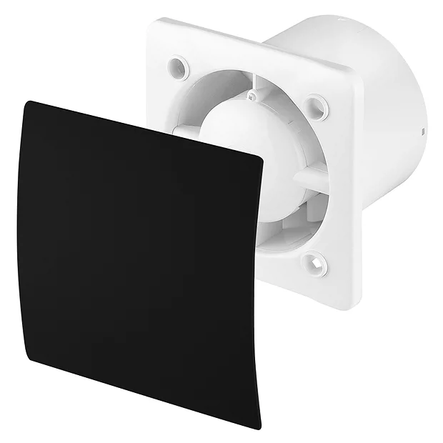 Arezzo 100mm Silent Extractor Fan - Timer - Matt Black 4 Arezzo 100mm Silent Extractor Fan - Timer - Matt Black - Image 2