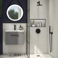 Arezzo Matt Black Round Concealed Manual Shower Valve With Diverter 10 Arezzo Matt Black Round Concealed Manual Shower Valve With Diverter -Bathroom Extractor Fans Sales azmsvd d2