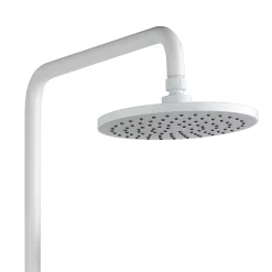 Arezzo Round Thermostatic Shower - Matt White -Bathroom Extractor Fans Sales azmwrd3 d1