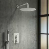 Arezzo Matt White Round Modern Twin Concealed Shower Valve With Diverter -Bathroom Extractor Fans Sales azmwsvdd5