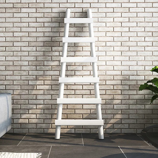 Arezzo White Leaning Ladder 1600 X 600 Heated Towel Rail 5 Arezzo White Leaning Ladder 1600 X 600 Heated Towel Rail - Image 3