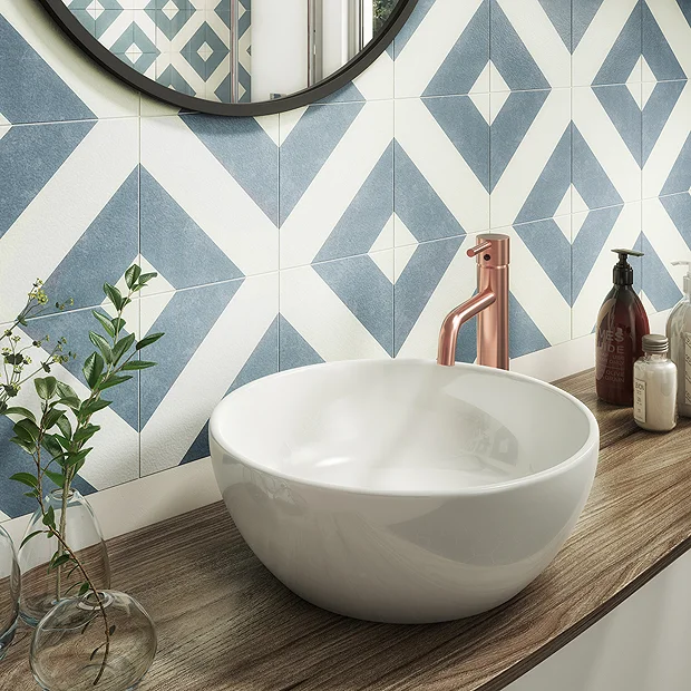 Arezzo Round Rose Gold High Rise Mono Basin Mixer Tap 5 Arezzo Round Rose Gold High Rise Mono Basin Mixer Tap - Image 3