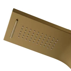 Arezzo Shower Tower Panel - Brushed Brass (Thermostatic) -Bathroom Extractor Fans Sales azstp5bb d1